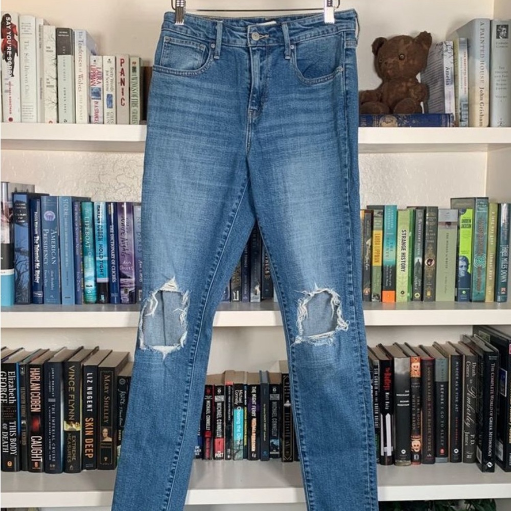Levi’s 721 Organically Distressed High Rise Skinny Jeans